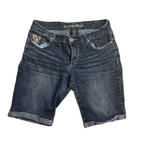 Rhythm in Blues Dark Blue Denim Bermuda Short